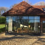 Steel screens & doors on a home in Dorset