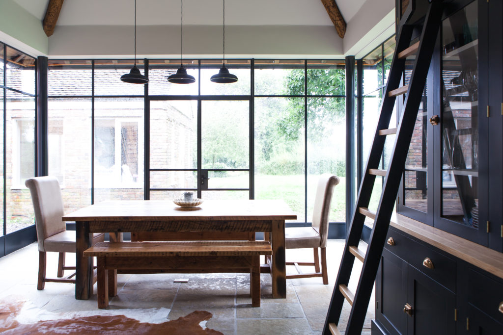 Steel screens & doors on a home in Dorset
